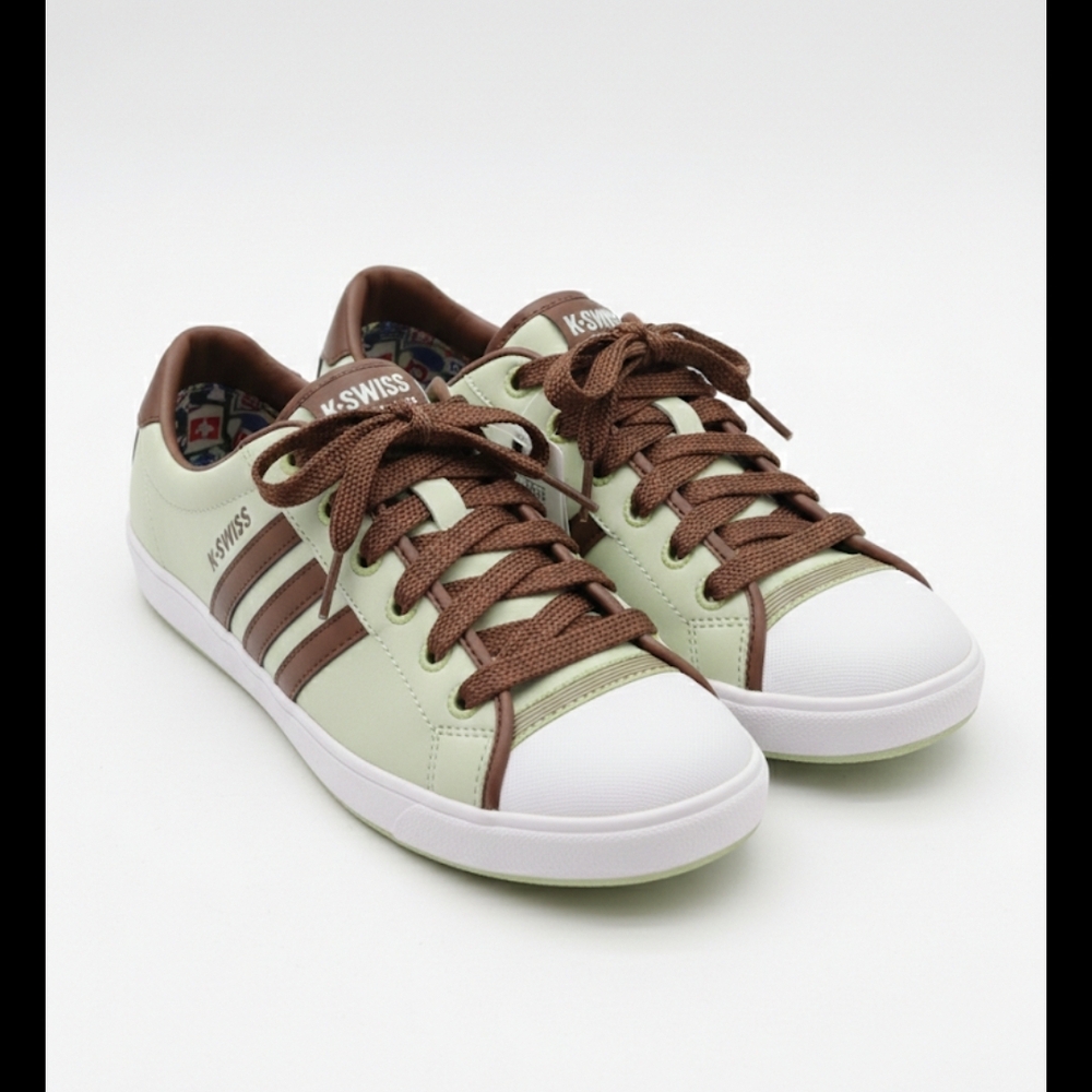 K-Swiss Men's Brown and Green Sneakers